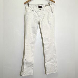 Guess - Pismo Fit Low Rise Straight  Leg White Y2K Jeans - Women's size 28